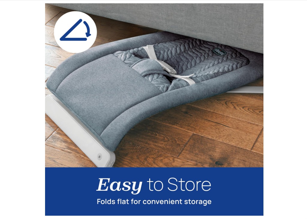 Happy baby in Chicco baby swing