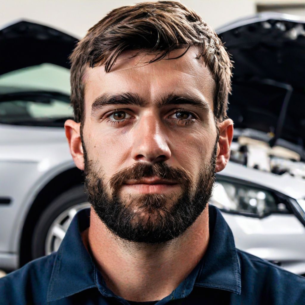 Happy father with baby